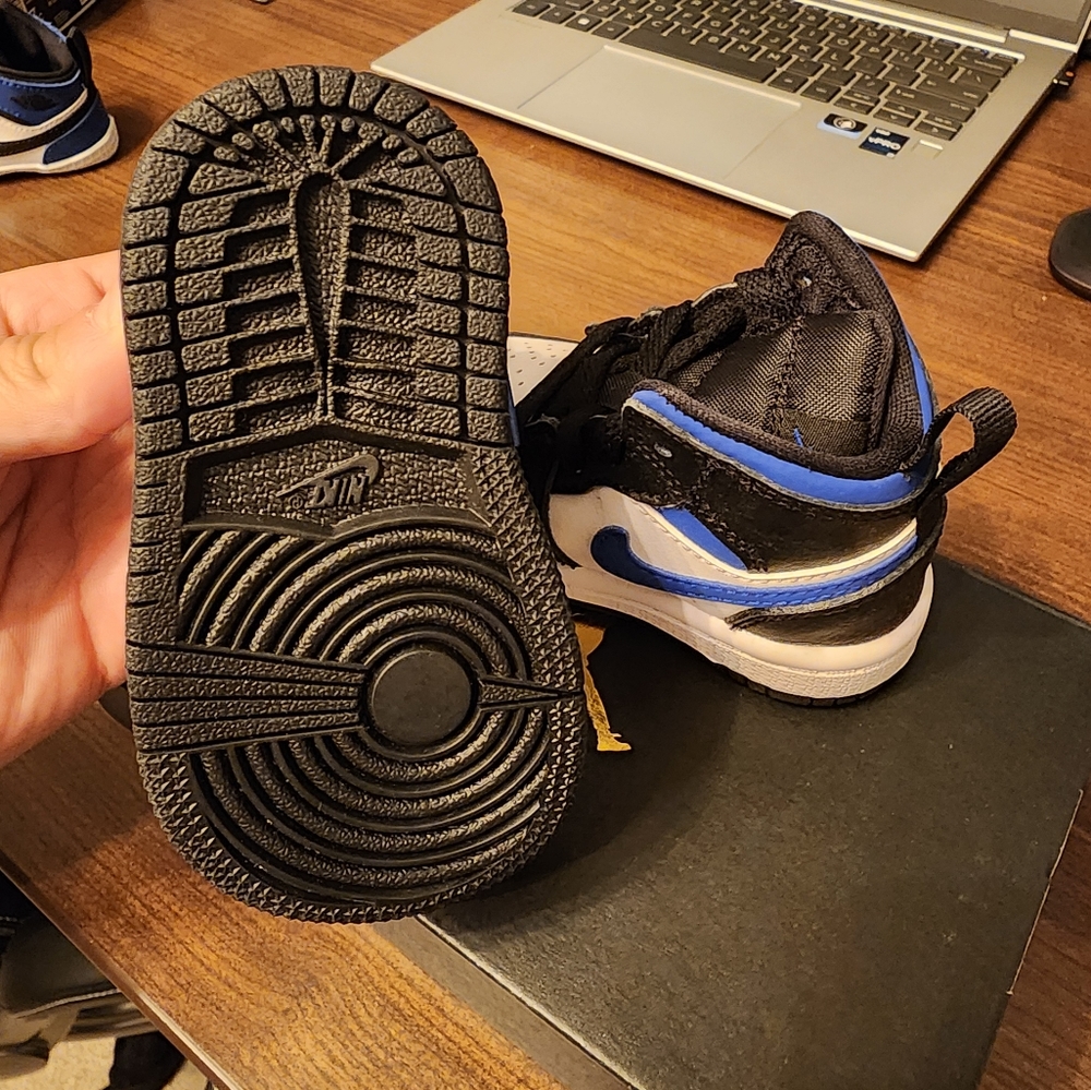 Jordan 1 Mid Racer Blue/black - Picture 2 of 4